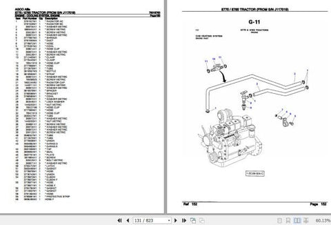 Enhance your AGCO Allis tractor maintenance with the comprehensive Spare Parts Catalogue Manual for models 8775 and 8785. This PDF file, catalog number 79018763, provides