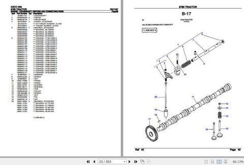 Enhance the longevity and performance of your AGCO Allis Tractor 8785 with our comprehensive Spare Parts Catalogue Manual (79017467) in PDF format. This essential resource provides detailed diagrams and part numbers, making it easy to identify and order