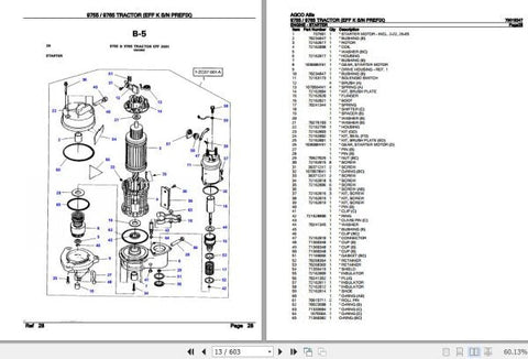 Unlock the full potential of your AGCO Allis Tractor 9755 and 9765 with the comprehensive Spare Parts Catalogue Manual (79019247) in PDF format. This essential resource provides