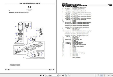 Enhance your AGCO Allis Tractor 9755 with the comprehensive Spare Parts Catalogue Manual (79017623) in PDF format. This essential resource provides detailed diagrams and part numbers