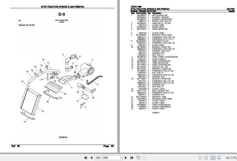 Unlock the power of your AGCO ALLIS TRACTOR 9775 with our comprehensive Spare Parts Catalogue Manual. This essential digital resource provides detailed schematics, part numbers