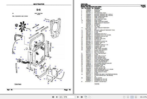 Unlock the power of your AGCO ALLIS TRACTOR 9815 with our comprehensive Spare Parts Catalogue Manual. This essential digital resource provides detailed schematics, part numbers