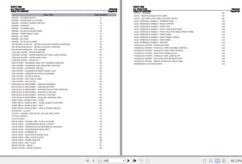 Enhance your AGCO Allis tractor maintenance with the comprehensive Spare Parts Catalogue Manual (79001546) in PDF format. This essential resource provides detailed diagrams and part numbers, ensuring you can easily identify and order the correct components