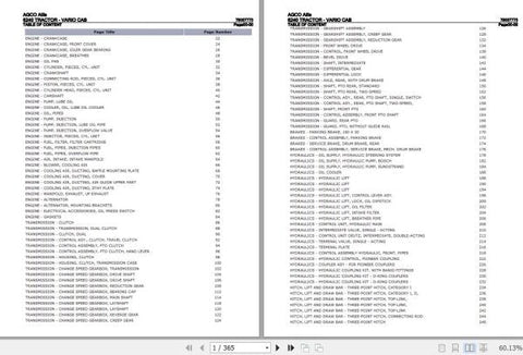 Enhance your AGCO Allis Tractor Vario Cab 6240 with the comprehensive Spare Parts Catalogue Manual (79007773) in PDF format. This essential resource provides detailed 