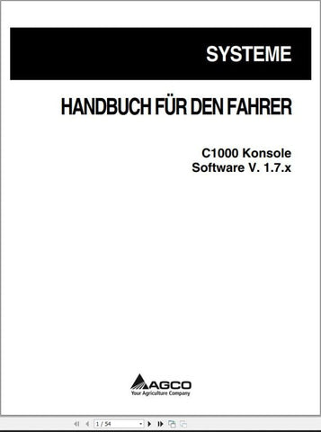 Discover the AGCO Console C1000 Operator Manual (72571625B) in a convenient PDF format, designed to enhance your operational efficiency. This comprehensive manual provides detailed instructions and insights into the features and functionalities of the C1000 console, ensuring you get the most out of your equipment.