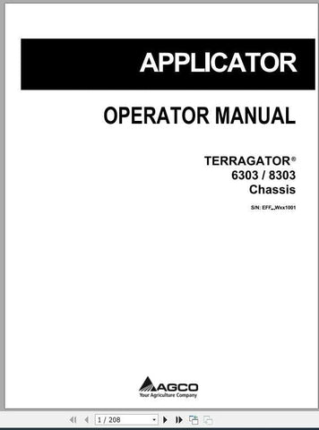 Enhance your operational efficiency with the AG CHEM EU APPLICATOR 6303, 8303 CHASSIS OPERATOR MANUAL (529390D1D_EN) in PDF format. This comprehensive manual provides essential