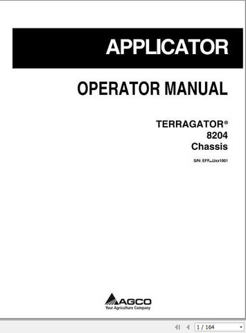 Discover the AG CHEM EU APPLICATOR 8204 TERRAGATOR CHASSIS OPERATOR MANUAL_527741D1C, a comprehensive PDF guide designed to enhance your operational efficiency. This manual provides detailed instructions and essential information
