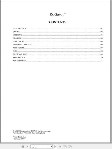 Enhance your maintenance routine with the AG CHEM EU APPLICATOR SS SSC 874, 1074 SPRAYER SHOP SERVICE MANUAL (79026388) in PDF format. This comprehensive guide provides essential insights and detailed instructions for servicing your sprayer
