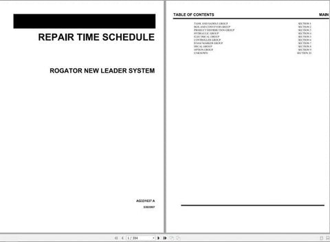 ENHANCE YOUR MAINTENANCE EFFICIENCY WITH THE AG CHEM SA L2020 L3020 ROGATOR NEW LOADER SYSTEM RTS SHOP REPAIR TIME SCHEDULE MANUAL (AG331637A) IN PDF FORMAT. THIS COMPREHENSIVE GUIDE PROVIDES DETAILED INSIGHTS AND STEP-BY-STEP