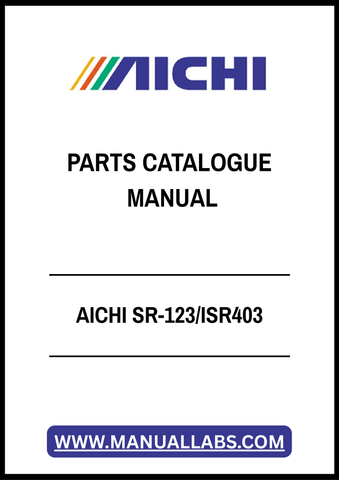 AICHI SR-123/ISR403 PARTS CATALOGUE MANUAL - PDF FILE