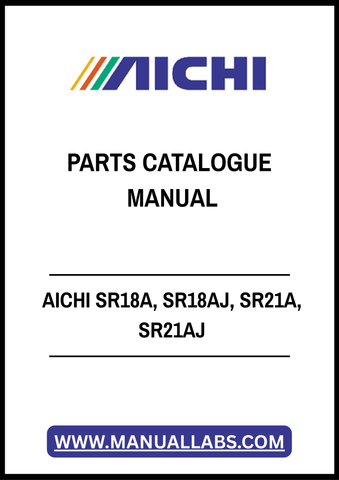 Discover the AICHI SR18A, SR18AJ, SR21A, and SR21AJ Parts Catalogue Manual, your essential resource for maintaining and repairing your AICHI equipment. This comprehensive manual provides detailed diagrams, part numbers, and specifications, ensuring you can easily identify and order the correct components for optimal performance. With clear instructions and organized sections, this catalogue simplifies the maintenance process, helping you keep your machinery running smoothly and efficiently. Invest in this m