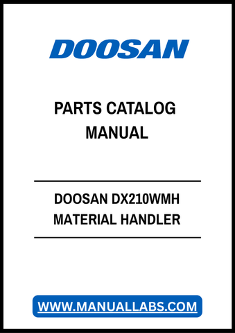 DOOSAN DX210WMH MATERIAL HANDLER PARTS CATALOG MANUAL - PDF FILE