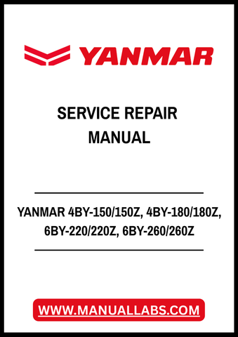 YANMAR 4BY-150/150Z, 4BY-180/180Z, 6BY-220/220Z, 6BY-260/260Z MARINE DIESEL ENGINE SERVICE REPAIR MANUAL - PDF FILE
