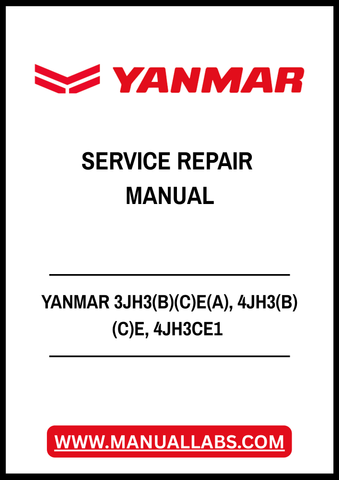 YANMAR 3JH3(B)(C)E(A), 4JH3(B)(C)E, 4JH3CE1 MARINE DIESEL ENGINE SERVICE REPAIR MANUAL - PDF FILE