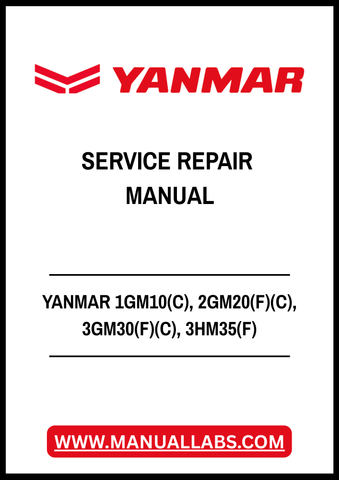 YANMAR 1GM10(C), 2GM20(F)(C), 3GM30(F)(C), 3HM35(F) MARINE DIESEL ENGINE SERVICE REPAIR MANUAL - PDF FILE