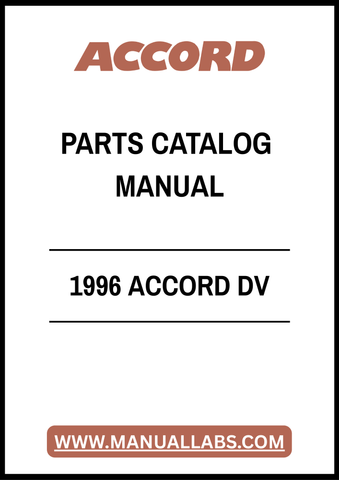 1996 ACCORD DV PARTS CATALOG MANUAL – PDF FILE