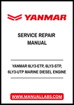 YANMAR 6LY3-ETP, 6LY3-STP, 6LY3-UTP MARINE DIESEL ENGINE SERVICE REPAIR MANUAL - PDF FILE