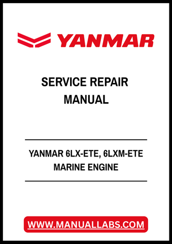 YANMAR 6LX-ETE, 6LXM-ETE MARINE ENGINE SERVICE REPAIR MANUAL - PDF FILE