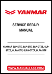 YANMAR 6LP-DTE, 6LP-STE, 6LP-DTZE, 6LP-STZE, 6LPA-DTP, 6LPA-DTZP, 6LPA-STP, 6LPA-STZP MARINE DIESEL ENGINE SERVICE REPAIR MANUAL - PDF FILE