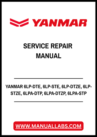 YANMAR 6LP-DTE, 6LP-STE, 6LP-DTZE, 6LP-STZE, 6LPA-DTP, 6LPA-DTZP, 6LPA-STP, 6LPA-STZP MARINE DIESEL ENGINE SERVICE REPAIR MANUAL - PDF FILE