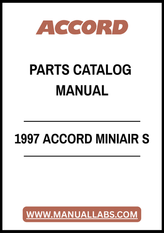 1997 ACCORD MINIAIR S PARTS CATALOG MANUAL – PDF FILE