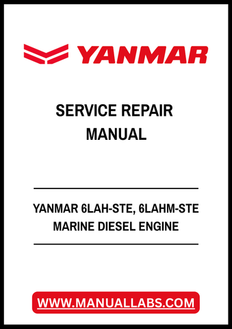 YANMAR 6LAH-STE, 6LAHM-STE MARINE DIESEL ENGINE SERVICE REPAIR MANUAL - PDF FILE