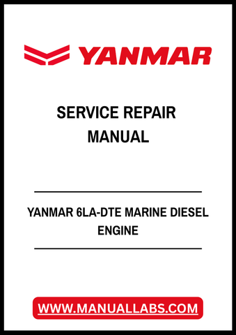 YANMAR 6LA-DTE MARINE DIESEL ENGINE SERVICE REPAIR MANUAL - PDF FILE