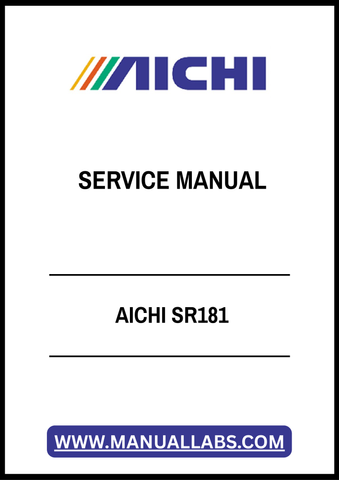AICHI SR181 SERVICE MANUAL - PDF FILE