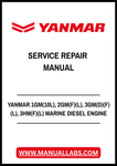 YANMAR 1GM(10L), 2GM(F)(L), 3GM(D)(F)(L), 3HM(F)(L) MARINE DIESEL ENGINE SERVICE REPAIR MANUAL - PDF FILE