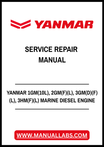 YANMAR 1GM(10L), 2GM(F)(L), 3GM(D)(F)(L), 3HM(F)(L) MARINE DIESEL ENGINE SERVICE REPAIR MANUAL - PDF FILE