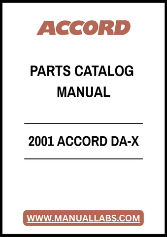2001 ACCORD DA-X PARTS CATALOG MANUAL – PDF FILE