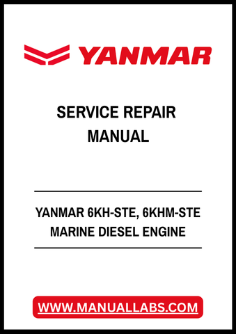 YANMAR 6KH-STE, 6KHM-STE MARINE DIESEL ENGINE SERVICE REPAIR MANUAL - PDF FILE