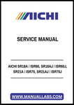AICHI SR18A / ISR60, SR18AJ / ISR60J, SR21A / ISR70, SR21AJ / ISR70J SERVICE MANUAL - PDF FILE