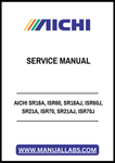 AICHI SR18A, ISR60, SR18AJ, ISR60J, SR21A, ISR70, SR21AJ, ISR70J SERVICE MANUAL - PDF FILE