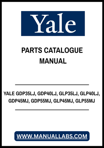 YALE GDP35LJ, GDP40LJ, GLP35LJ, GLP40LJ, GDP45MJ, GDP55MJ, GLP45MJ, GLP55MJ FORKLIFT TRUCK PARTS CATALOGUE MANUAL - PDF FILE