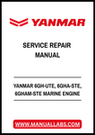 YANMAR 6GH-UTE, 6GHA-STE, 6GHAM-STE MARINE DIESEL ENGINE SERVICE REPAIR MANUAL - PDF FILE
