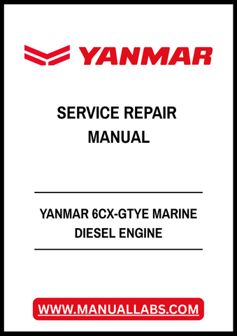 YANMAR 6CX-GTYE MARINE DIESEL ENGINE SERVICE REPAIR MANUAL - PDF FILE