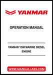 YANMAR YSM MARINE DIESEL ENGINE OPERATION MANUAL - PDF FILE