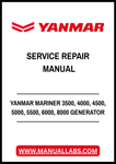 YANMAR MARINER 3500, 4000, 4500, 5000, 5500, 6000, 8000 GENERATOR SERVICE REPAIR MANUAL - PDF FILE