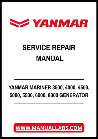 YANMAR MARINER 3500, 4000, 4500, 5000, 5500, 6000, 8000 GENERATOR SERVICE REPAIR MANUAL - PDF FILE