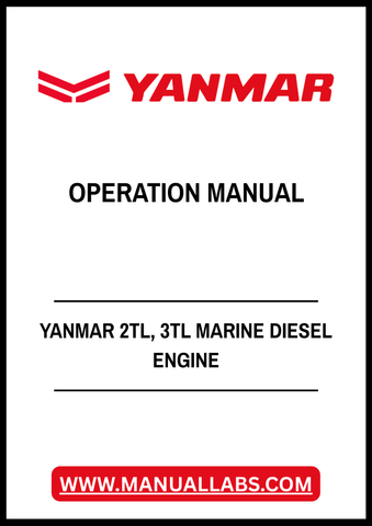 YANMAR 2TL, 3TL MARINE DIESEL ENGINE OPERATION MANUAL - PDF FILE