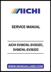 AICHI SV06CNL-SV2032C, SV08CNL-SV2632C SERVICE MANUAL - PDF FILE