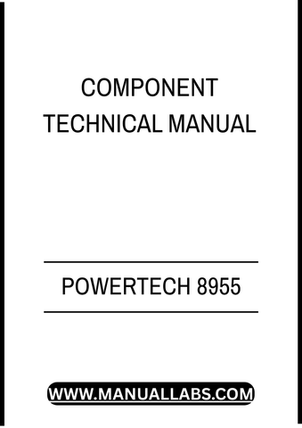 POWERTECH 8955 DIESEL ENGINE COMPONENT TECHNICAL MANUAL - PDF FILE