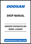 DAEWOO DOOSAN DL160 WHEEL LOADER SHOP MANUAL - PDF FILE