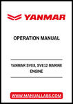 YANMAR SVE8, SVE12 MARINE ENGINE OPERATION MANUAL - PDF FILE