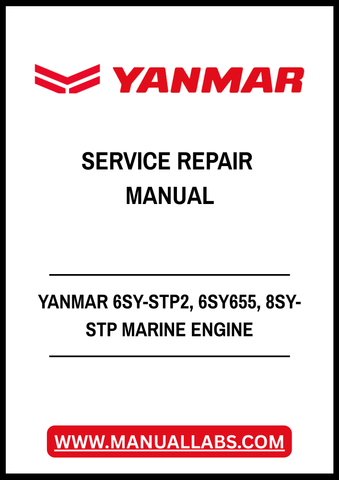 YANMAR 6SY-STP2, 6SY655, 8SY-STP MARINE ENGINE SERVICE REPAIR MANUAL - PDF FILE