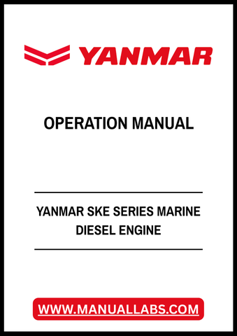 YANMAR SKE SERIES MARINE DIESEL ENGINE OPERATION MANUAL - PDF FILE