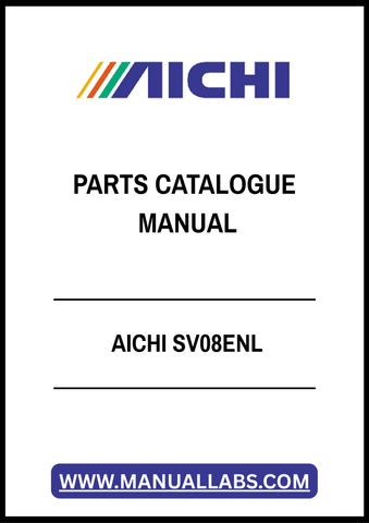AICHI SV08ENL PARTS CATALOGUE MANUAL - PDF FILE