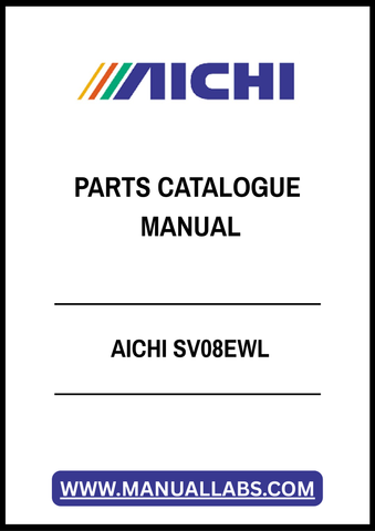 AICHI SV08EWL PARTS CATALOGUE MANUAL - PDF FILE