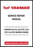 YANMAR 4LH-TE, 4LH-HTE, 4LH-DTE, 4LH-STE MARINE DIESEL ENGINE SERVICE REPAIR MANUAL - PDF FILE